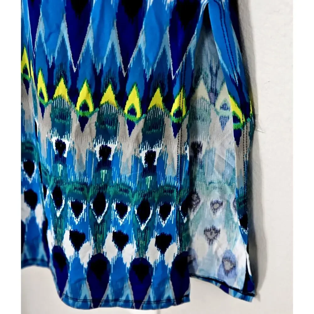 Covington Women's Maxi Halter Sleeveless Dress Gold Rope Chain Neckline Size M - Picture 6 of 9